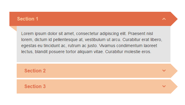 jquery-ribbon-accordion-menu