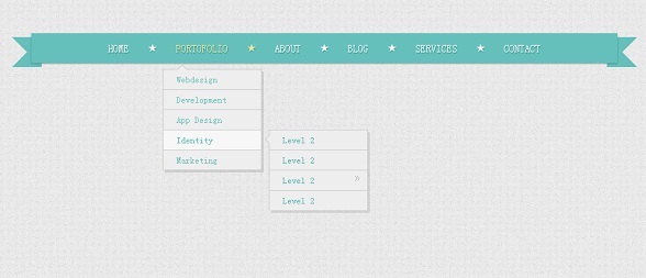 css3-ribbon-dropdown-menu