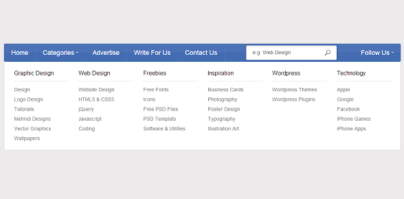 css3-wide-dropdown-menu