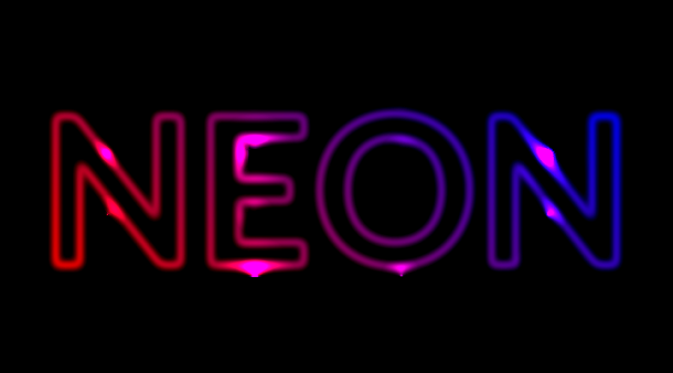 html5-shimmering-neon-text