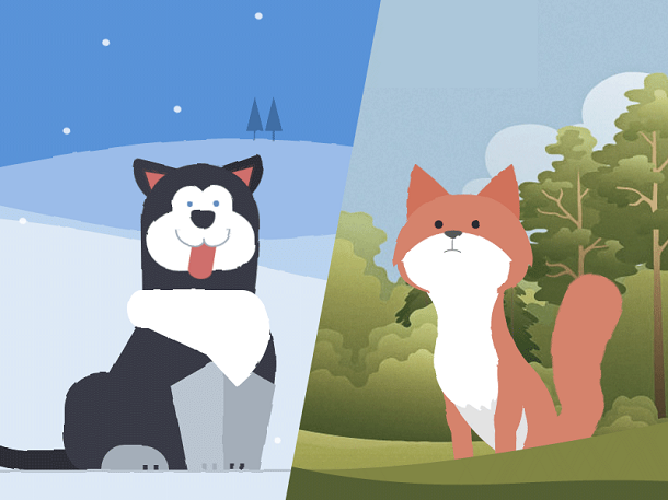 html5-svg-dog-fox-animation