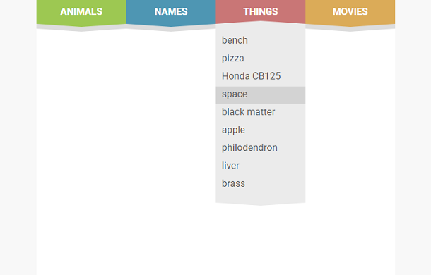 jquery-css3-wave-drop-menu