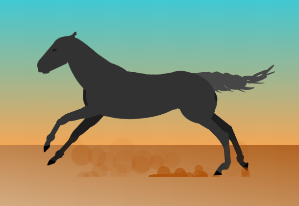 pure-css3-horse-run