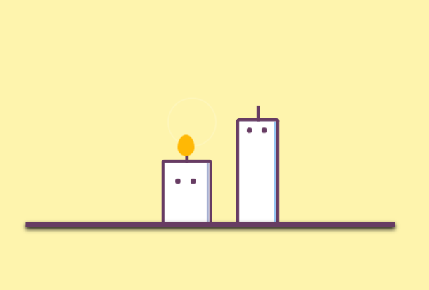 pure-css3-candle-animation