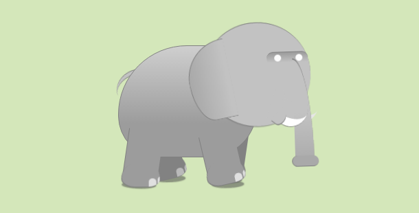 pure-css3-elephant-animation