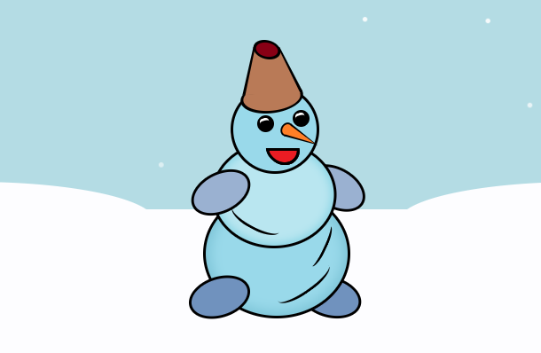 pure-css3-snowman