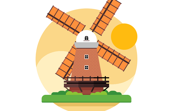 pure-css3-windmill